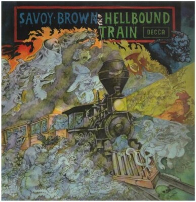 Savoy Brown Hellbound Train ORIGINAL 1ST UK GREEN DECCA Decca Vinyl LP