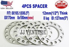 4pc 8lug Wheel Spacer 8x165.1mm 8x6.5 12mm 12 Fit Dodgeram 2500 3500