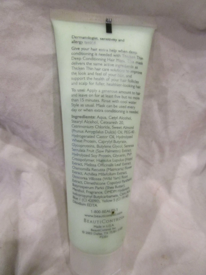 BeautiControl Regeneration Thicken Thin Deep Conditioning Hair Mask Brand New - Image 2 of 2