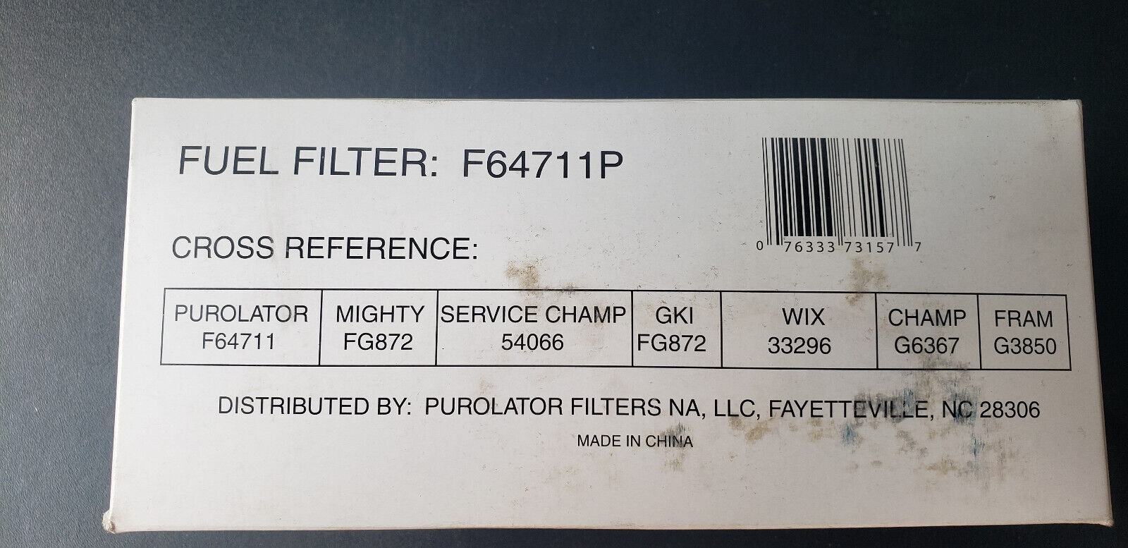 F64711P NEW PREMIUM FUEL FILTER BY PUROLATOR