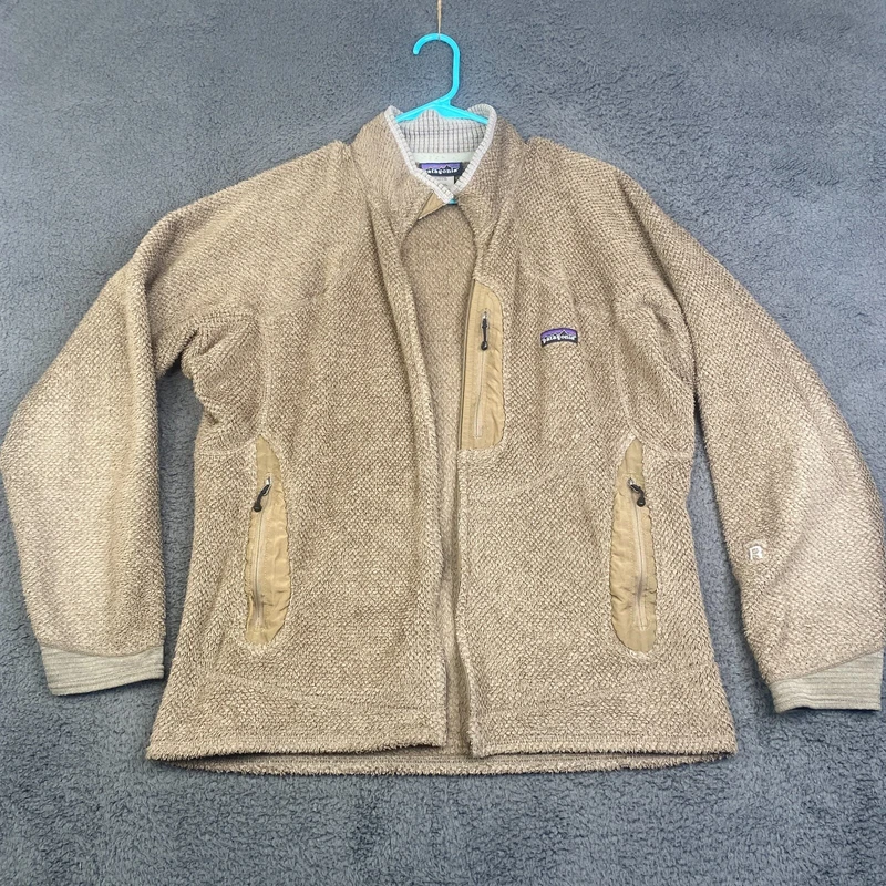 patagonia r2 deep pile fleece polartec broken zip jacket