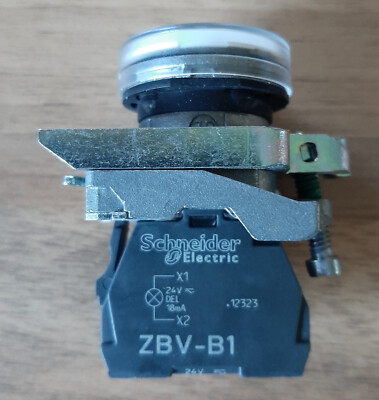 Schneider Electric Leuchtmelder XB4 BVB1  24 V  18 mA  AC/DC  WEISS   ZBV-B1