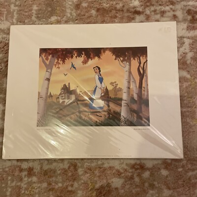 Disney Die Schöne und das Biest Druck Bella Away On A Dream 1991 14  X 11 
