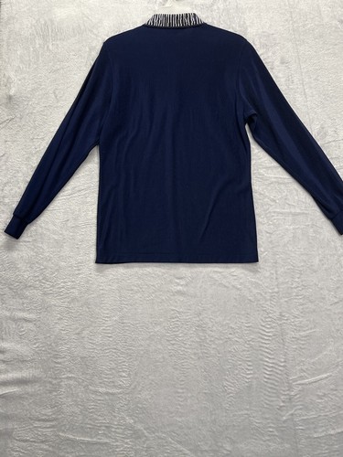 Vintage 90s Paolo Gucci Polo Shirt Size 95 (S) Knit Long Sleeve - Picture 4 of 4