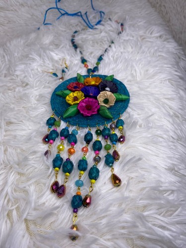 HANDWERKLICHE KRAGEN VON PALMA! HANDGEFERTIGTE MEXIKANISCHE HALSKETTE, BESTICKT JEWERLY - Bild 29 von 31