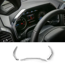 Chrome Dashboard Trim Fit For Ford F150 15+ / F250 F350 Super Duty 2017 2018