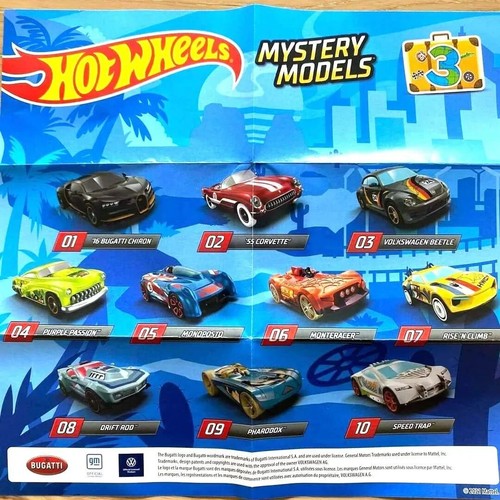 HOT WHEELS 2022 MYSTERY SERIES 3 '16 BUGATTI CHIRON BLACK LOOSE MINT eBay