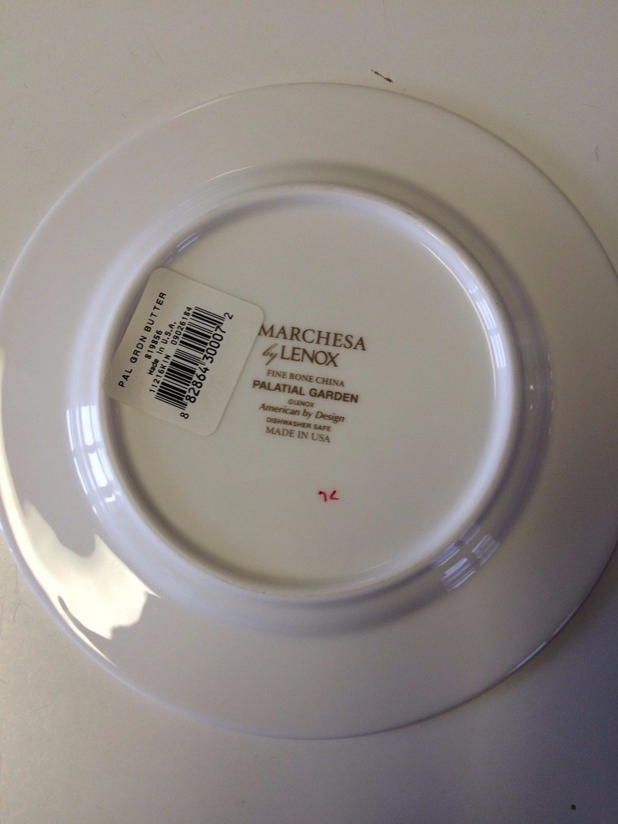 NEW MARCHESA by LENOX PALATIAL GARDEN BREAD BUTTER PLATE