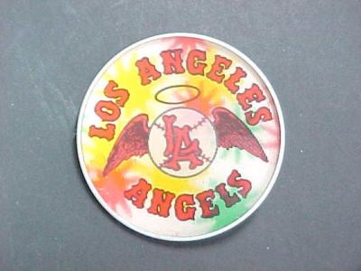 Vintage 1961 Los Angeles Angels Baseball Pinback Lenticular Flicker Pin ...