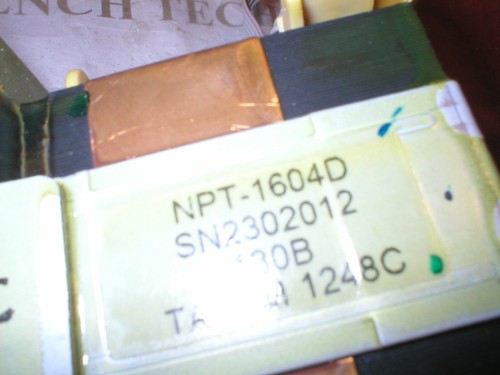 Onkyo NPT-1604D / SN2302012130B Power Transformer For Model TX-8050 - Picture 2 of 3