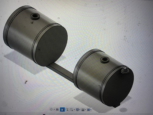 1/16 Scale Spraying Tractor Tanks , Hollow With Caps - Picture 3 of 3