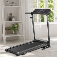1.0HP Folding Treadmill Electric Support Motorized Power Running Machine