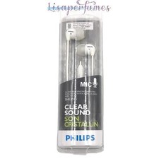 Philips Clear Sound In Ear Headphones With Mic SHE3595 White NIB