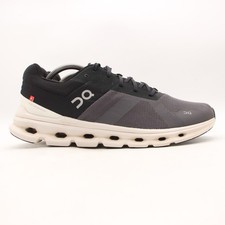 On Running Cloudrunner Men's Size 11 Gray Black White Athletic Shoes Sneakers