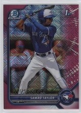 2022 Bowman Chrome Prospects Mega Box Fuchsia Mojo Refractor Samad Taylor rp9