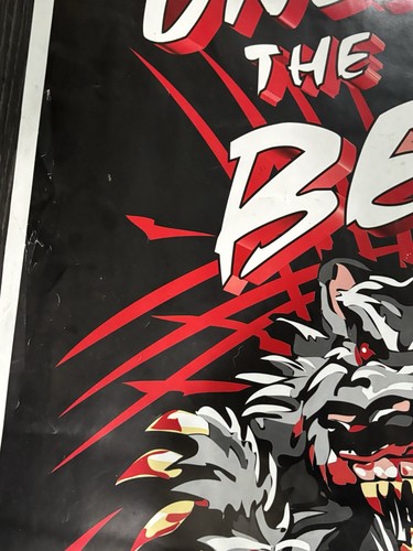 Vintage Rare Great Grizzly Unleash The Beast Fireworks Poster Advertising - Picture 10 of 24