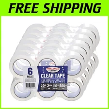 Durable Clear Packing Tape, 2.0mil Thick, 2 Inch Wide - 36 Rolls for All Needs