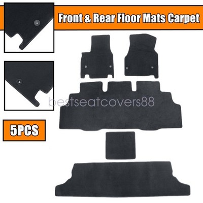 Front & Rear Velour Floor Mats Carpet For 2017-2025 Chrysler Pacifica / Voyager
