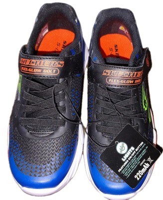 Kids Size 3 Light Up  Sketchers Blue/Black. Great For Back To School Or Just Fun