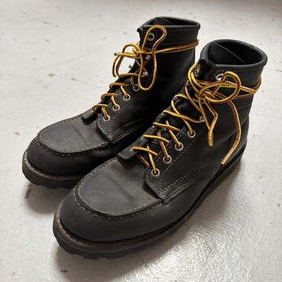 White s Boots Perry Moc Toe Black Leather Made In USA 8.5 D