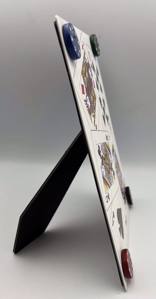 Sonoma Life+Style Photo Frame holds 4"x6" Photo with 4 Magnetic Poker Chips - Image 2 of 4