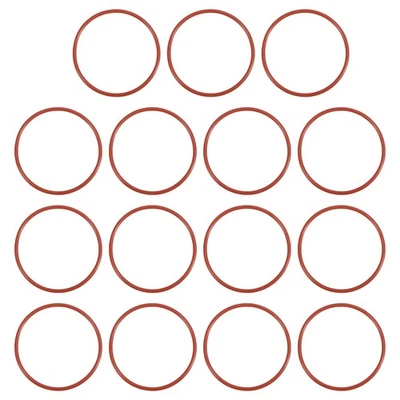 15 Stück Silikon O-Ring 52 mm Außendurchmesser 48 mm Innendurchmesser 2 mm Breite VMQ Dichtung Dichtung, rot - Bild 1 von 4