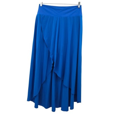 Halara Women's Breezeful Asymmetrical Hem Skirt Blue Large