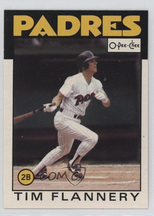 1986 O-Pee-Chee Tim Flannery #387 10ou
