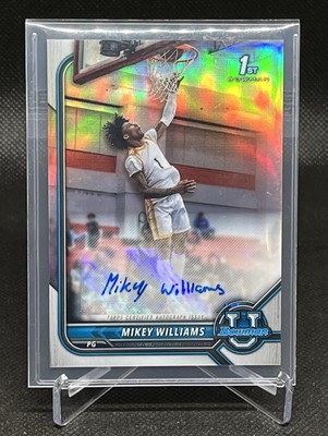2021-22 Bowman U AUTO - Refractor #1 Mikey Williams Auto UCF KNIGHTS 