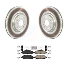 Transit Auto KGA-100287 Brake Disc and Pad Kit Front for Cadillac XT6 Enclave