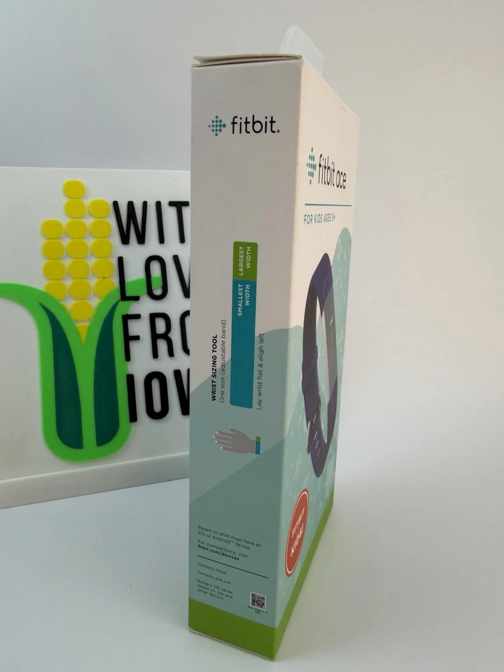 ¡NUEVO/SELLADO! Rastreador de actividad Fitbit Ace Kids [8+], azul eléctrico/acero inoxidable Foto 4 de 4
