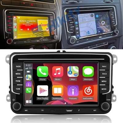 6+128GB Carplay Android 15 Autoradio GPS Navi Für VW GOLF 5 6 Passat Tiguan Bora