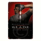 Blade Movie Tinplate Wesley Snipes Vintage Tin Metal Signs Home Décor 8x12