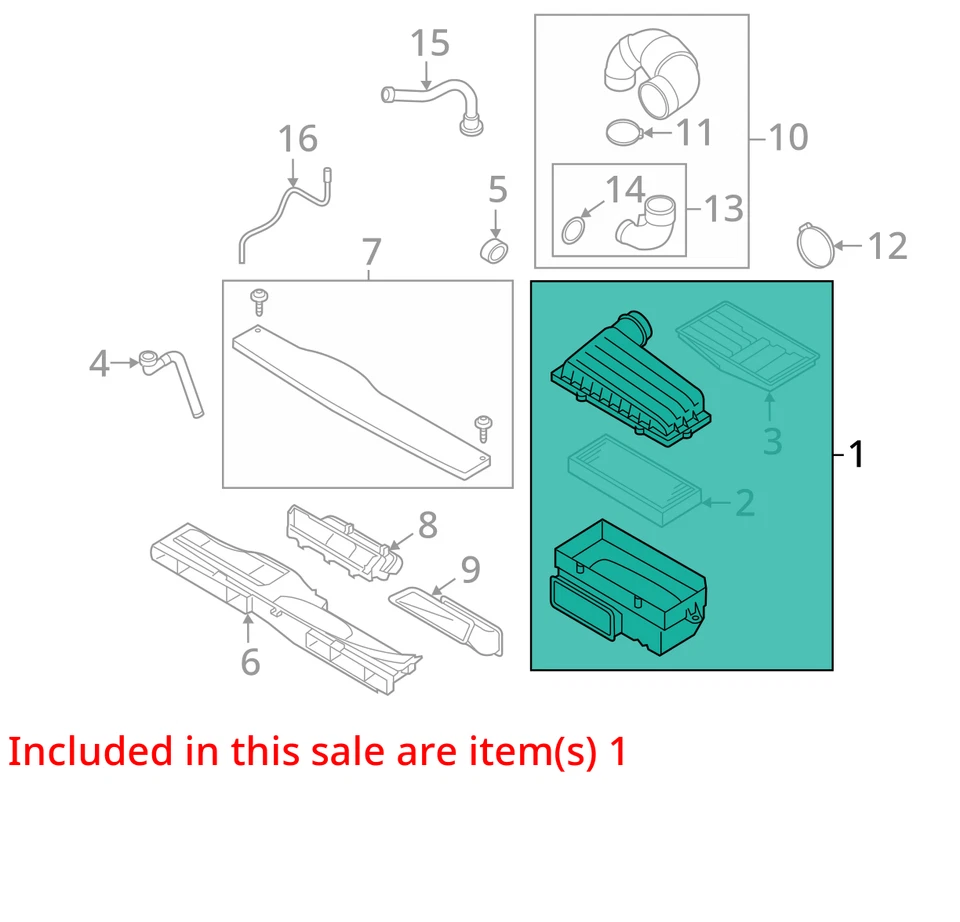 (LOCAL PICKUP ONLY) Air Cleaner Fits 15-21 GOLF GTI 2063789 Foto 3 de 4