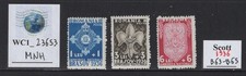 WC1_23653.ROMANIA. 1936 BOY SCOUTS JAMBOREE semi postal set. Sc. B63-B65. MNH