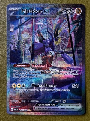 Pokemon SV Miraidon ex 244/198 Special Illustration Rare SIR Holo NM