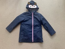 Joules waterproof navy raincoat age 7