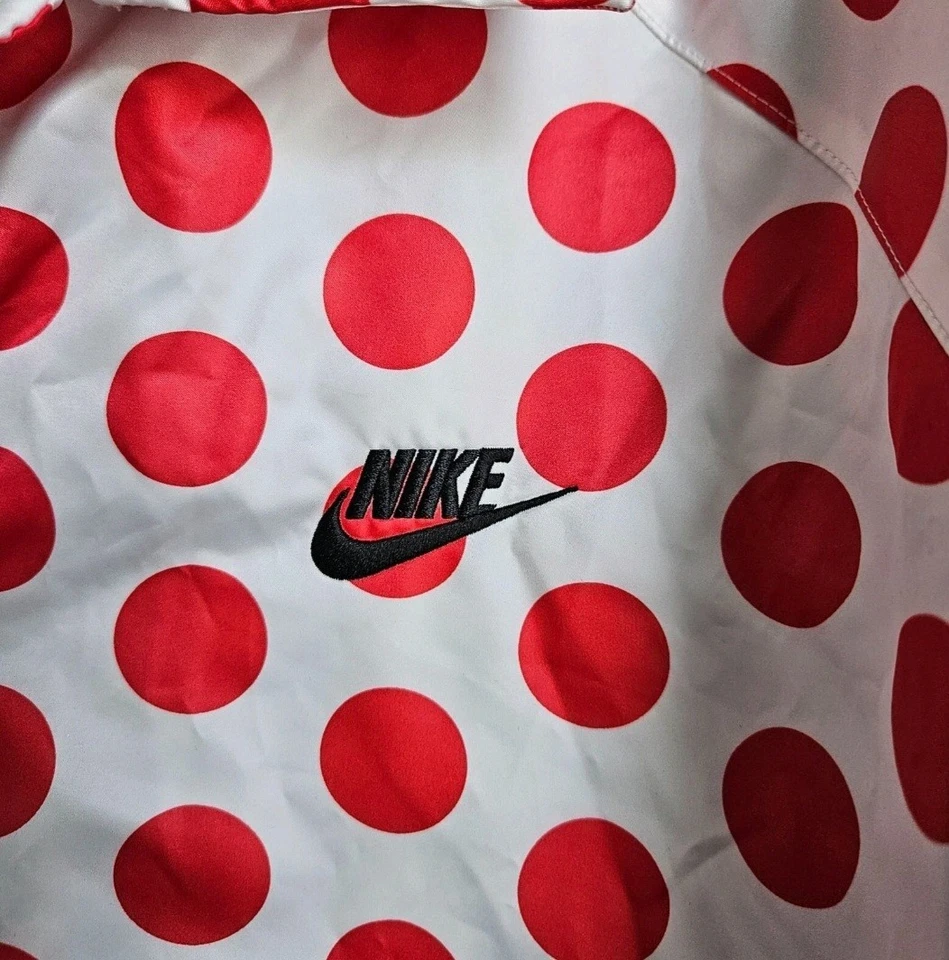 Chaqueta Nike Sportswear Just Do It para hombre grande roja/blanca a lunares ligera nueva con etiquetas Foto 4 de 4