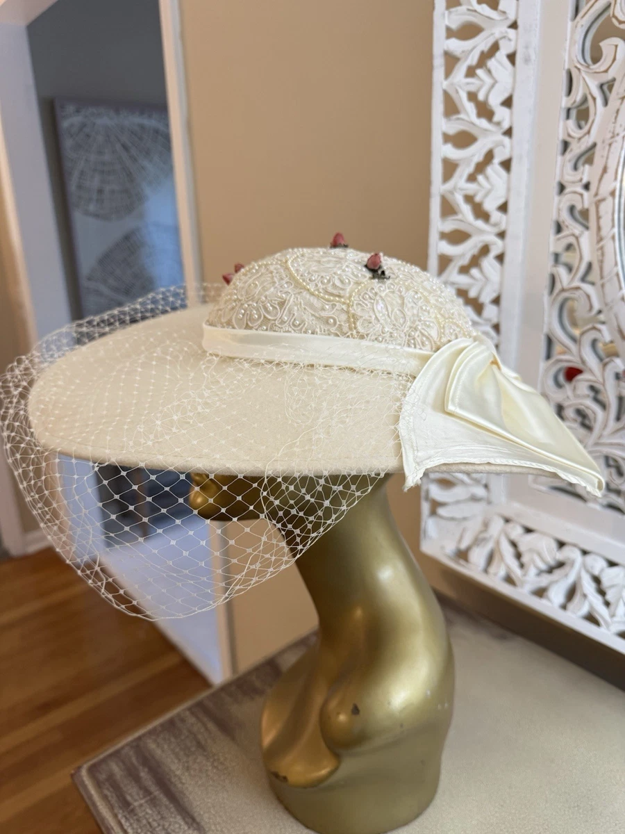 Lace Wide Brim Vintage Hats for Women for sale | eBay
