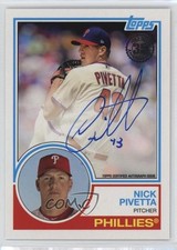 2018 Topps Update 1983 Topps Design Auto Nick Pivetta #83A-NP Auto r9d