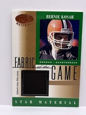 2001 Leaf Certified Materials Fabric of the Game Bernie Kosar #FG-73 GU Jersey