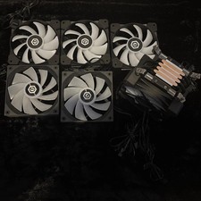 Levelplay CL360 ARGB 360mm AIO Liquid CPU Cooler  5 CF120 Fans Used Good