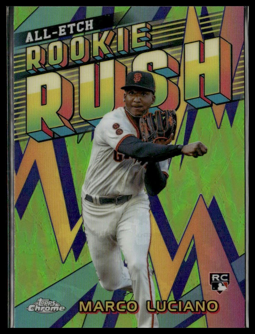 2024 Topps Chrome #CERR-5 Marco Luciano Chrome All-Etch Rookie Rush