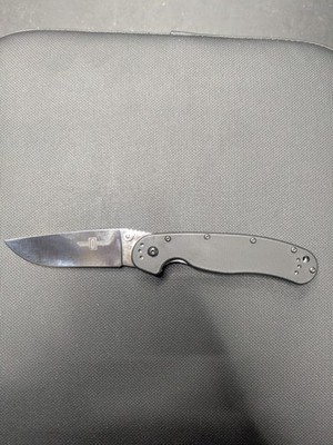Ontario Rat 1 Black D2 Steel Folding Pocket Knife