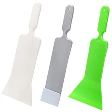 3 Pieces Window Tint Tools, Long Handle Auto Bulldozer Squeegee Scrubber 