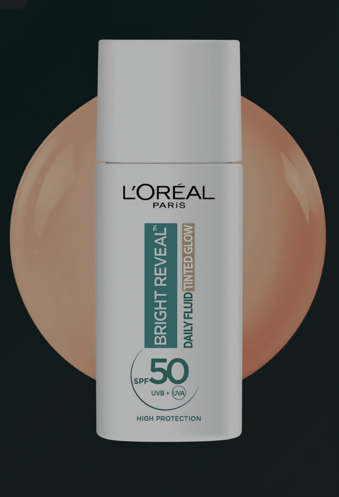 L'Oréal Paris Bright Reveal/UV Fluid SPF50 + Niacinamide/50ml/Tinted Glow/Bronze