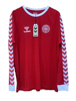 Hummel Denmark DANSK Soccer Cotton Jersey Long Sleeve Shirt