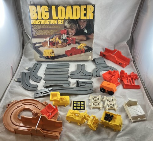 TOMY Big Loader Construction Set 5001 Original Box Vintage 1977 for Parts Repair - Picture 1 of 13