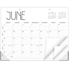 GuassLee Horizontal Desk Calendar -Months Planner from Jun to Dec Simple Glue...