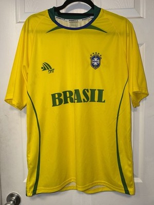 Brasil Soccer Jersey Yellow Green Blue by Donatt